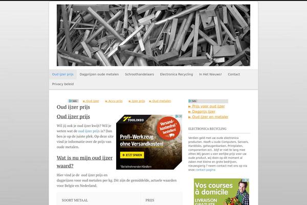 WordPress website example screenshot