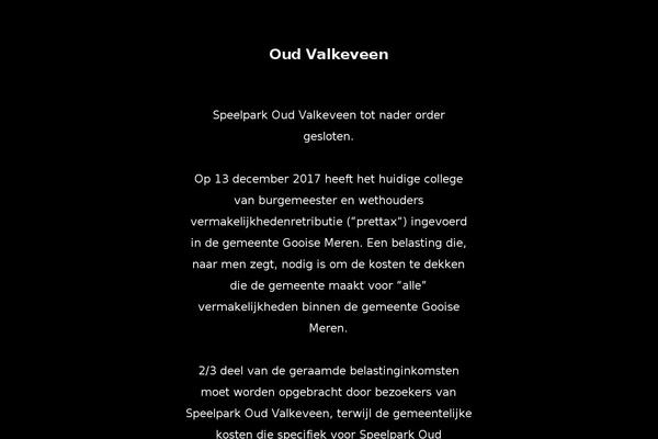 oudvalkeveen.nl site used Oudvalkeveen