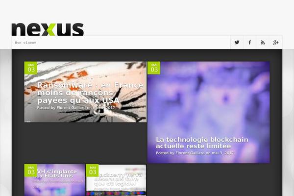 Nexus theme site design template sample