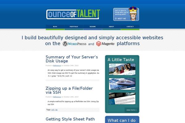 ounceoftalent.com site used Ounce