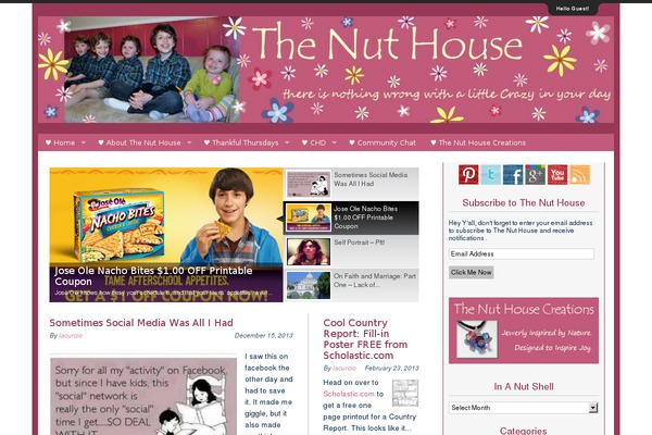 ourhappynuthouse.com site used Daisy-theme