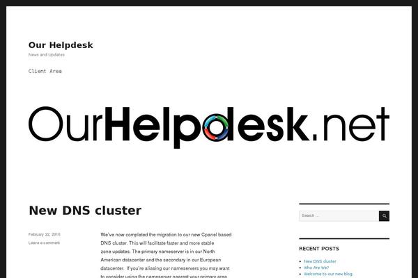 Twenty Sixteen theme site design template sample