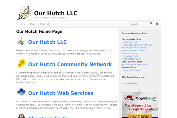 WordPress website example screenshot