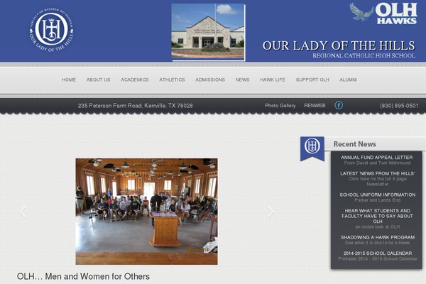 ourladyofthehills.org site used Olh