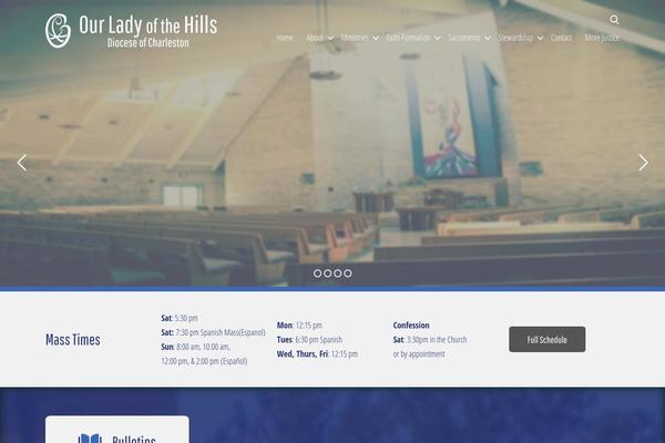 ourladyofthehillssc.org site used Dpi-hills