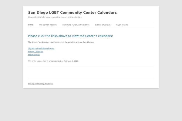 Site using Event Calendar plugin
