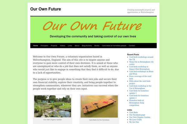 Twenty Ten theme site design template sample