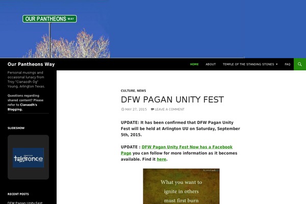 Twenty Fourteen theme site design template sample