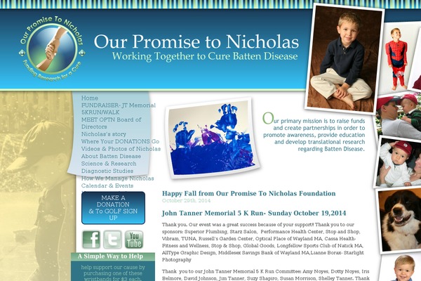 ourpromisetonicholas.com site used Nicholas