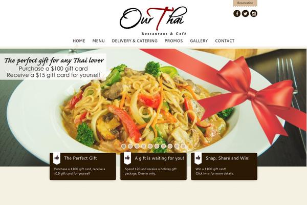 Dine & Drink theme site design template sample