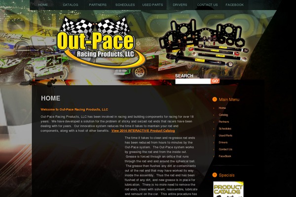 out-pace.com site used Theme858