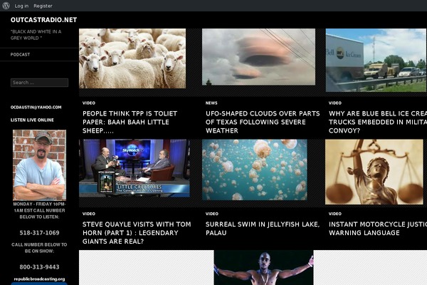 outcastradio.net site used Silk-blog-x