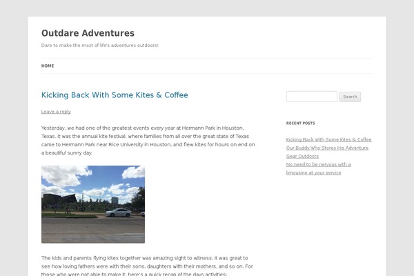 Twenty Fourteen theme site design template sample