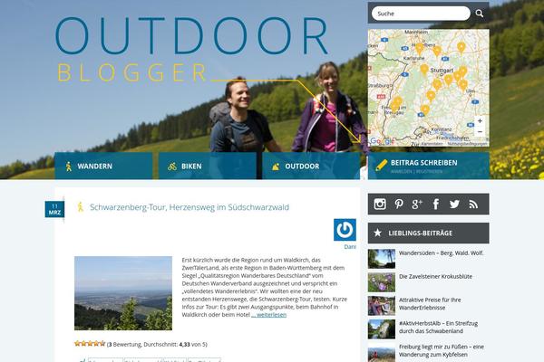 outdoor-blogger.info site used Outdoorblogger
