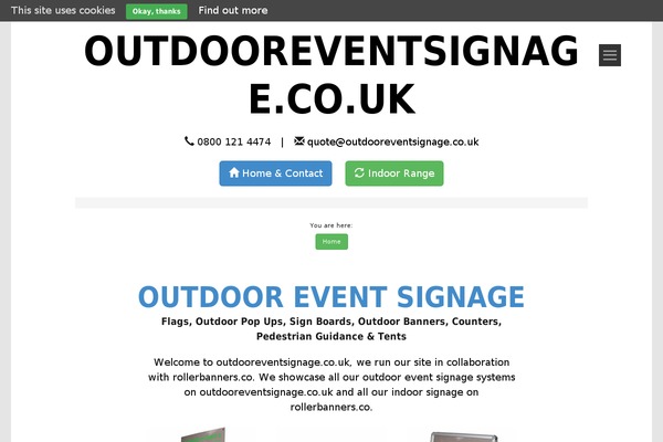 outdooreventsignage.co.uk site used Tonal
