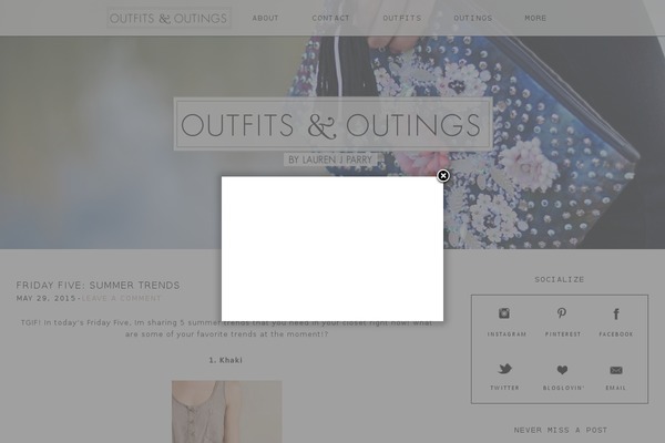 outfitsandoutings.com site used Mckenziesue-basetheme