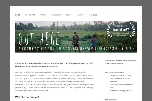 WordPress website example screenshot