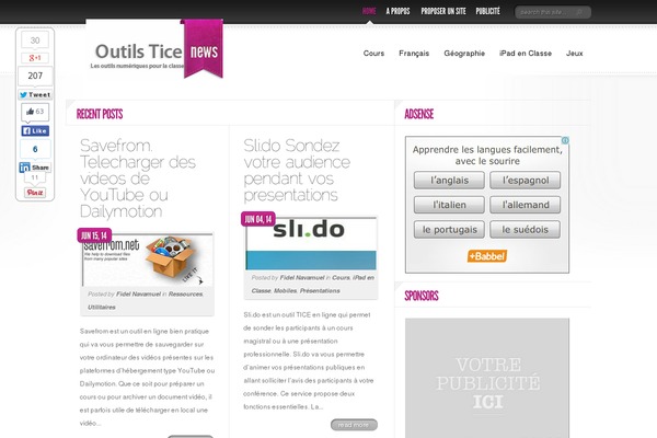 Magaziner theme site design template sample