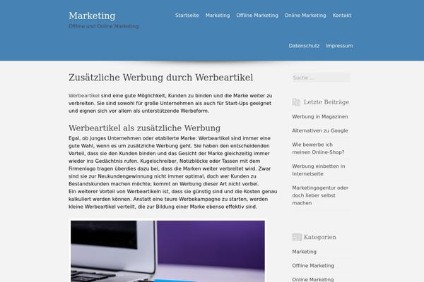 WordPress website example screenshot