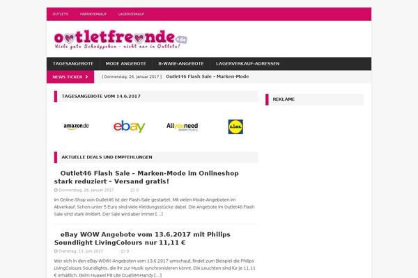 outletfreunde.de site used Outletfreunde