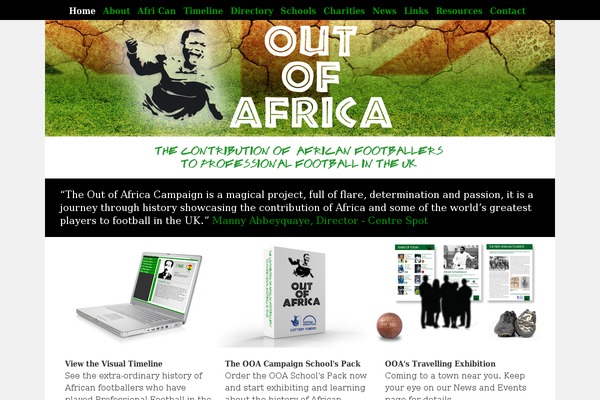 outofafricacampaign.com site used Child_theme