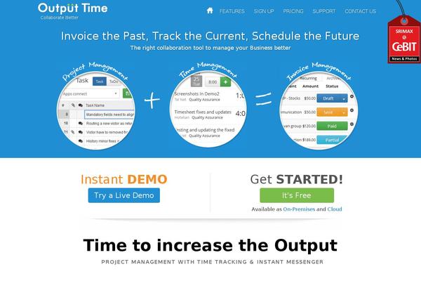 outputtime.com site used Outputtime