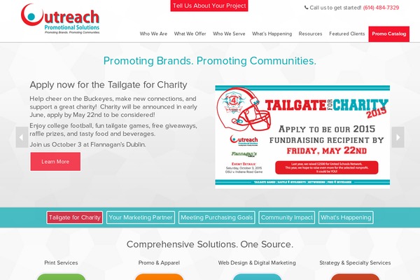 Outreach theme site design template sample
