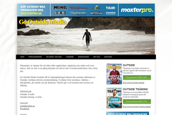 outsidemedia.se site used Outsidemedia