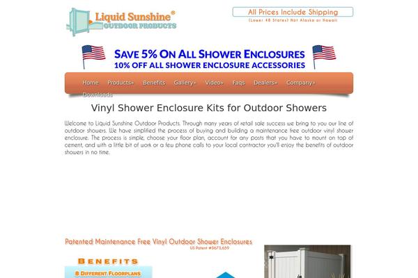 outsideshower.com site used Catalyst