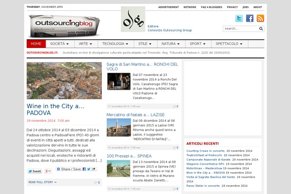 outsourcingblog.it site used Tribune