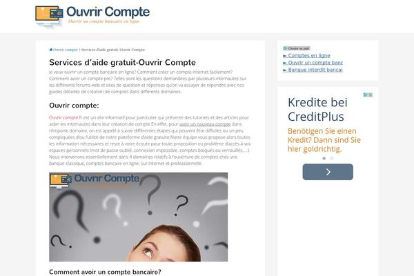ouvrircompte.fr site used Ouvrir