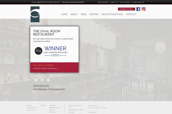 ovalroom.com site used Sparkrestaurant
