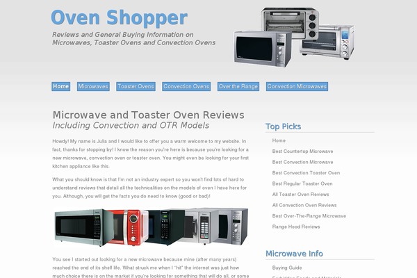 ovenshopper.com site used Customoven