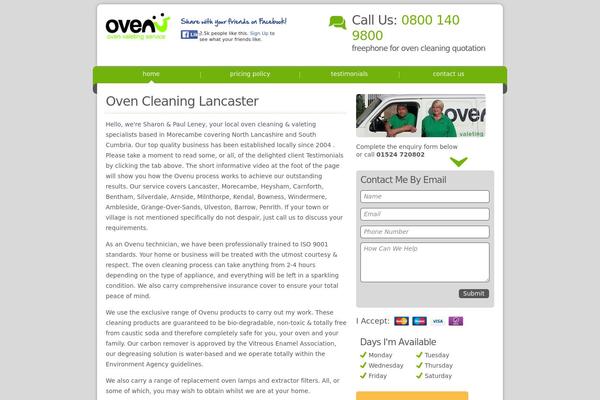 ovenulancaster.net site used Ovenu