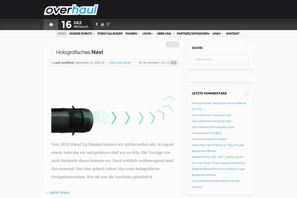 overhaul.ch site used Bolt
