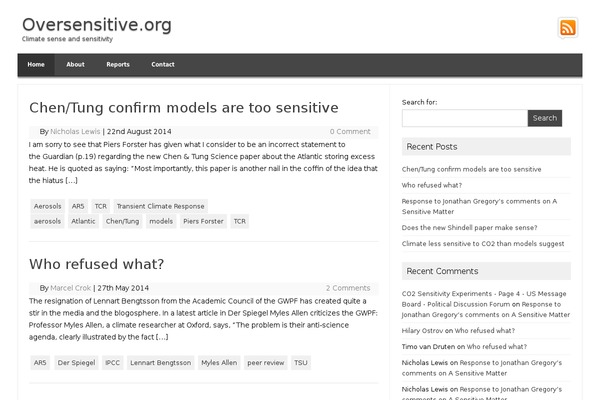 oversensitive.org site used The-professional