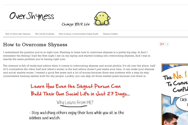 overshyness.com site used Overshyness