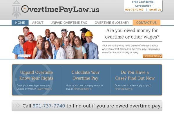 Overtime theme site design template sample