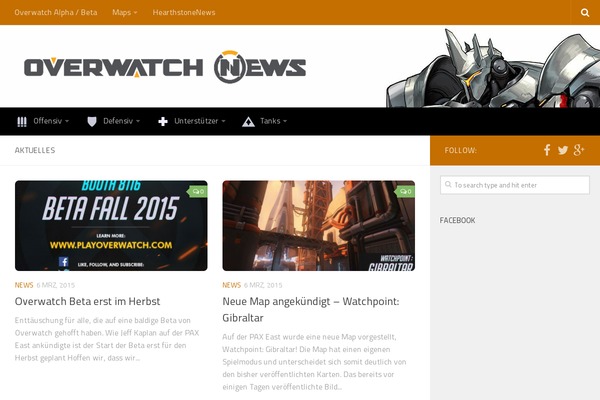Hueman theme site design template sample