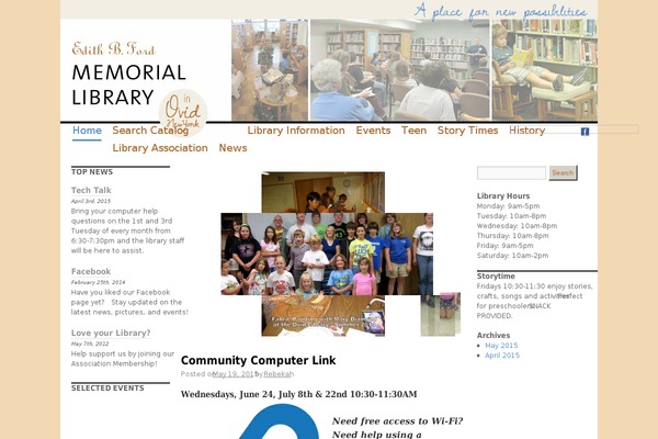 WordPress website example screenshot