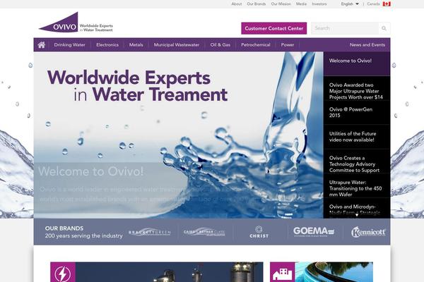 ovivowater.ca site used Ovivo-water