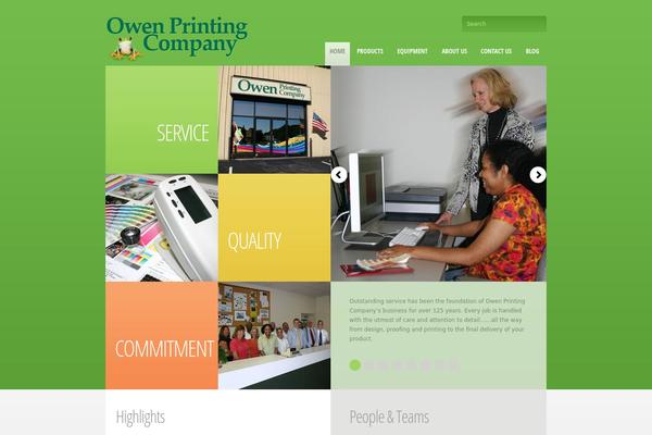 owenprinting.com site used Theme1603