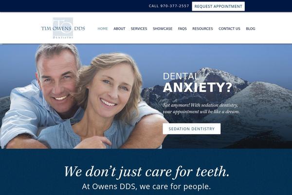 owensdds.com site used Owens-dental-theme
