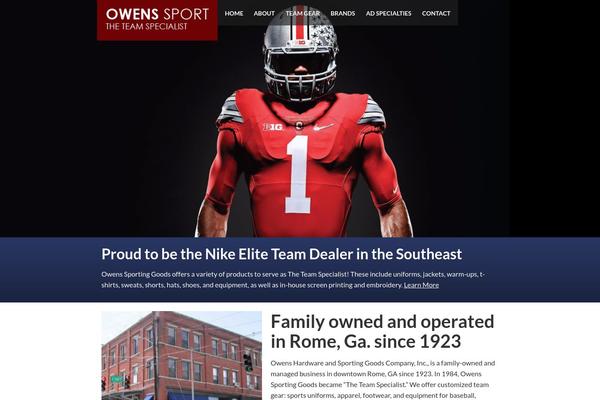 owenssport.com site used Owens