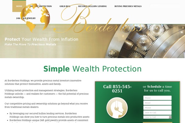 WordPress website example screenshot