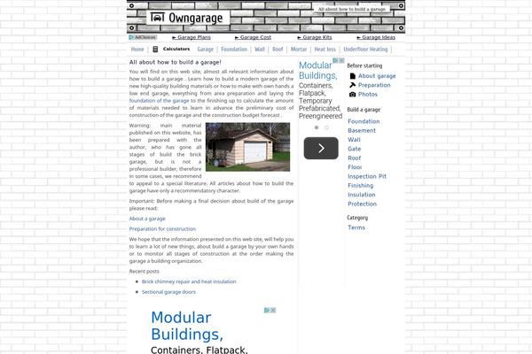 owngarage.com site used Owngarage.com