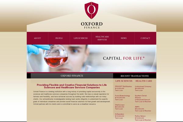 Oxford theme site design template sample