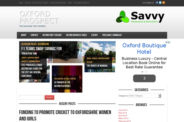 oxfordprospect.co.uk site used Morning