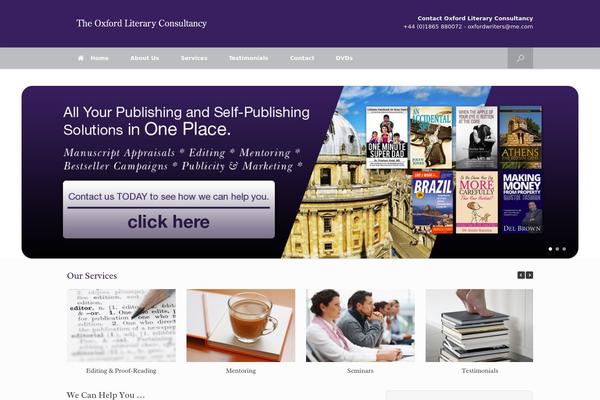 Vantage theme site design template sample