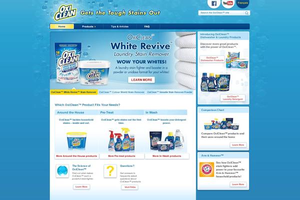 oxiclean.ca site used Oxiclean